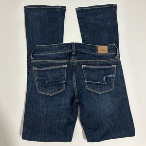 Y2K Vintage American Eagle Sequin Pocket Lowrise Flare Jeans